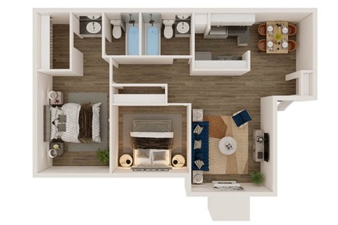 B2 Floor Planat Helios, Dallas, 75240